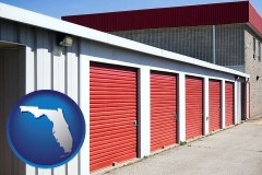 florida map icon and a self-storage facility