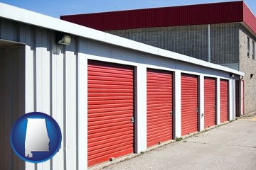 a self-storage facility - with Alabama icon