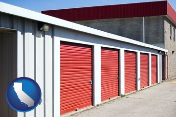 a self-storage facility - with California icon