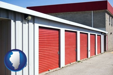 a self-storage facility - with Illinois icon