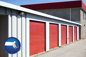 a self-storage facility - with Massachusetts icon