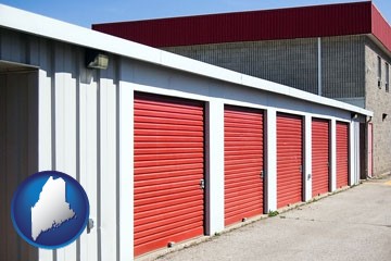a self-storage facility - with Maine icon