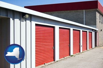 a self-storage facility - with New York icon